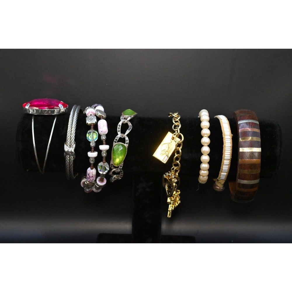 Vintage & Modern Bracelet Lot Mixed Jewelry Accessories Fashion Outfit Accent